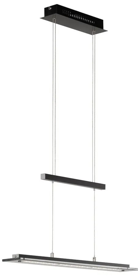 Lustră neagră LED cu intensitate reglabilă din metal Tenso – Fischer &amp; Honsel