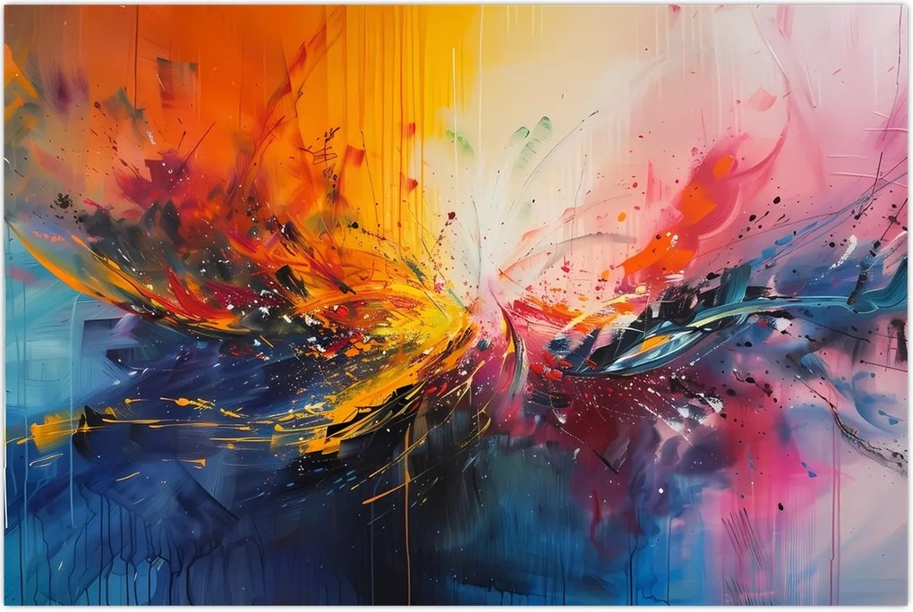 Tablou - Abstracție de culoare (90x60 cm)