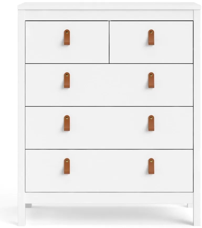 Comodă albă înaltă 82x99 cm Madrid – Tvilum