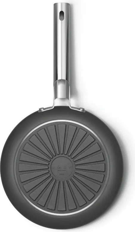 Tigaie SMEG FPF2002BLM, 1,5 l, Ø20 cm, Acoperire ceramica antiaderenta, Pana la 250°C, Fara PFAS, Inductie, Negru