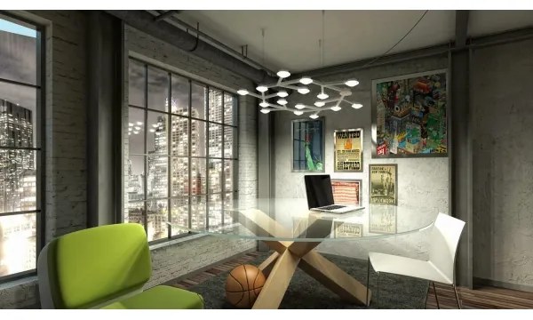 Lustră LED dimabilă pe cablu Artemide 1575050APP NET LED/43W/230V 3000K