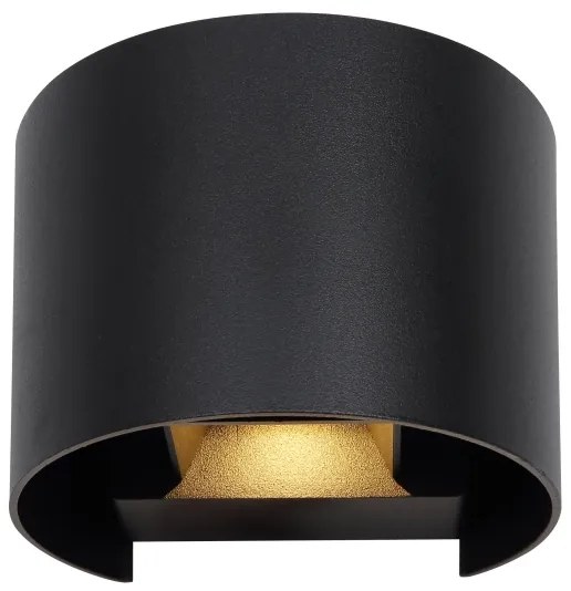 Globo 34168RB - Aplica LED de exterior VERONIKA 2xLED/3W/230V IP54 neagră