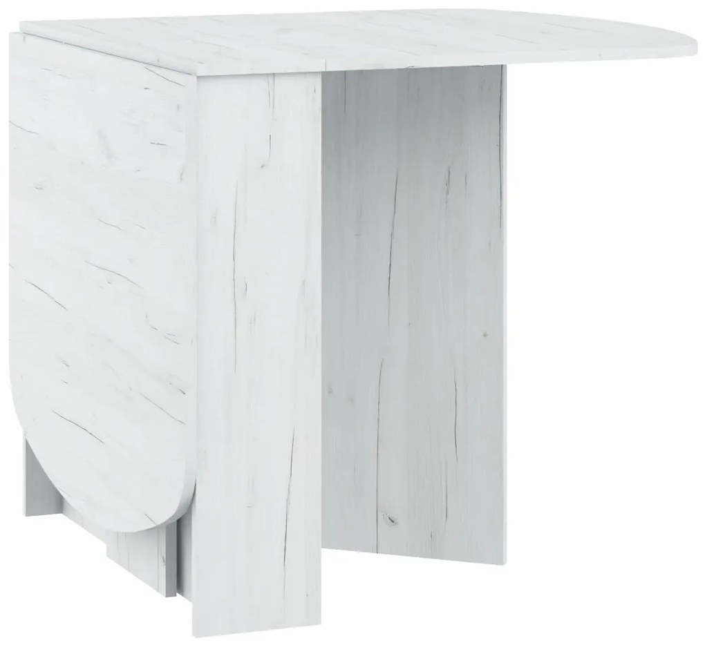 Masă de sufragerie extensibilă Elston 2 (craft alb) (pentru 4 până la 6 persoane). 1051392
