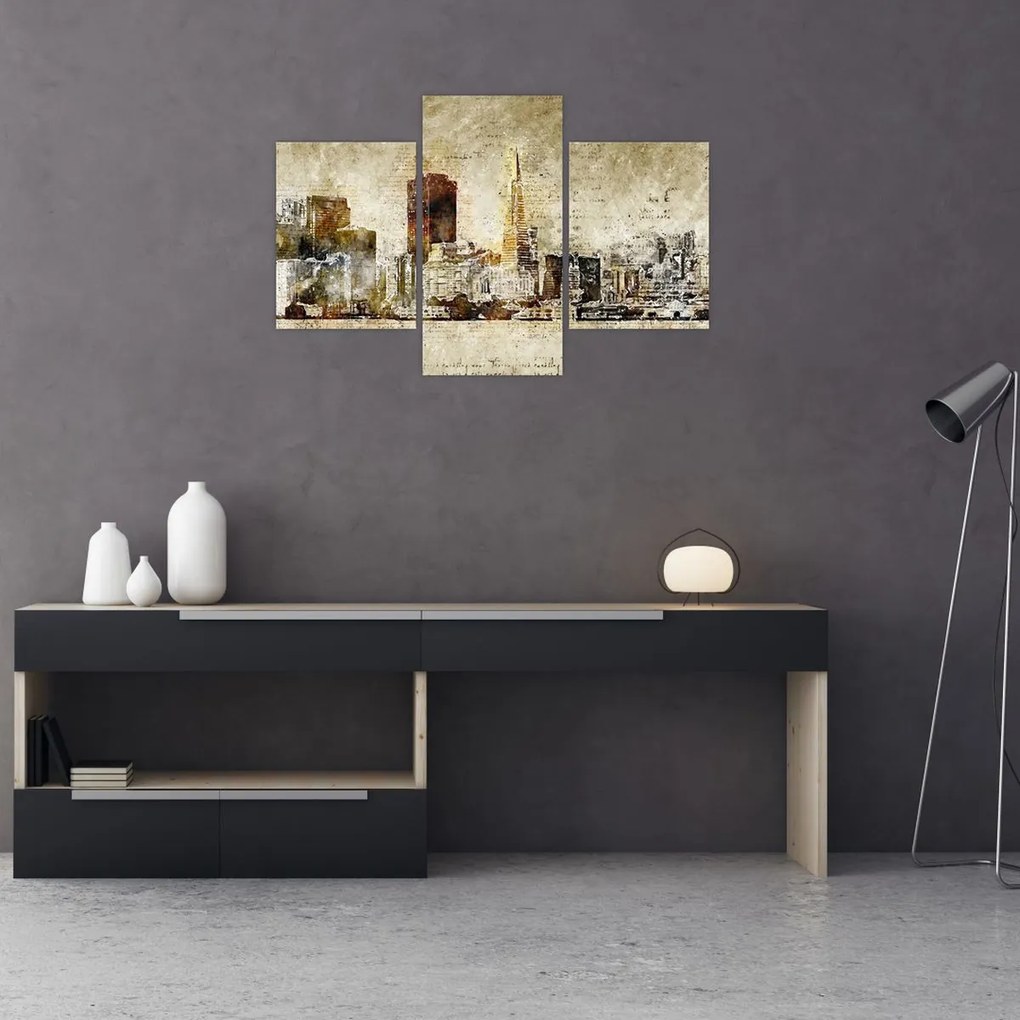 Tablou - Oraș artistic (90x60 cm)