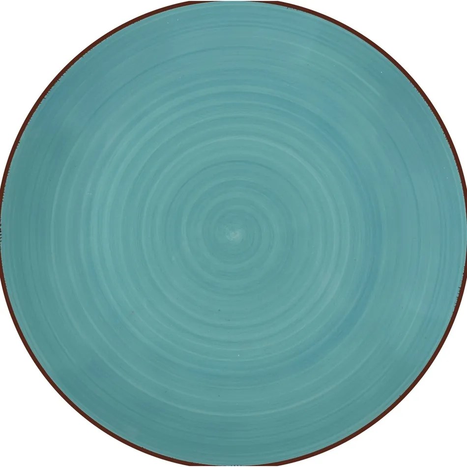 Farfurie de desert din ceramică Lamart LT9088 Happy , diametru 19 cm, albastru