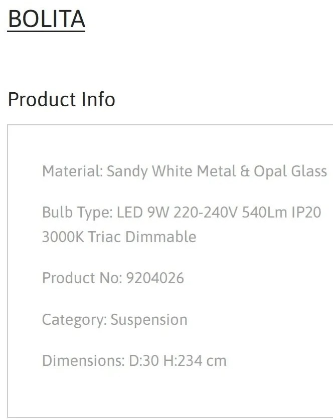 Pendul LED design circular BOLITA diametru-30cm, NVL-9204026