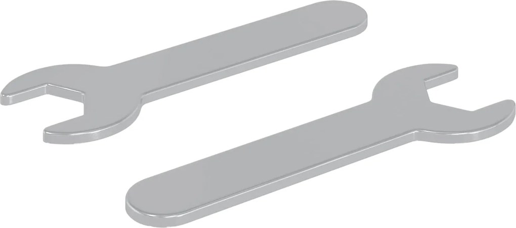 vidaXL Cheie de piulițe 2 pcs Argintiu 13 mm Fier