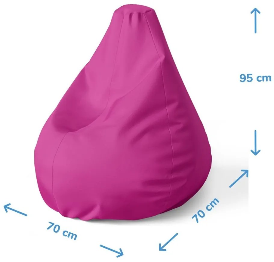 Sac de șezut Pear piramide pentru copii - pentru copii, bej / alb