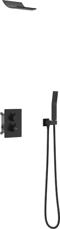 Mexen Salto set de duș încastrat, negru - 7604-02-70