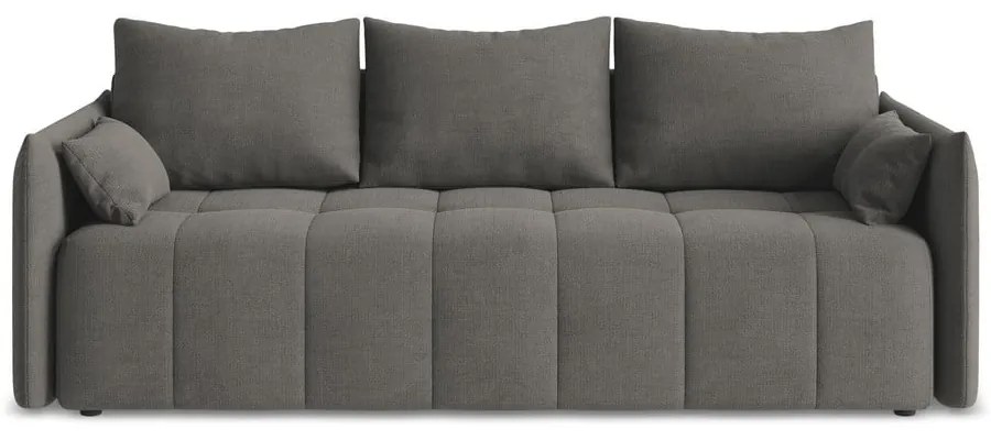 Canapea gri închis extensibilă/cu spațiu de depozitare 225 cm Moku – Makamii