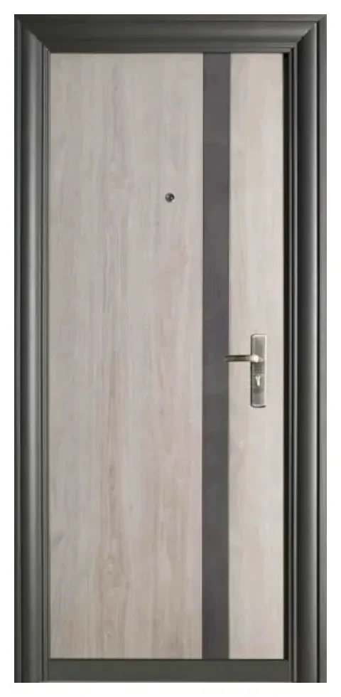 Usa metalica de exterior cu izolatie si vizor Novo Doors NDFC7008 , 2 yale,tabla 0,7 mm, balamale si clanta incluse, toc de 7 centimetri, pentru casa