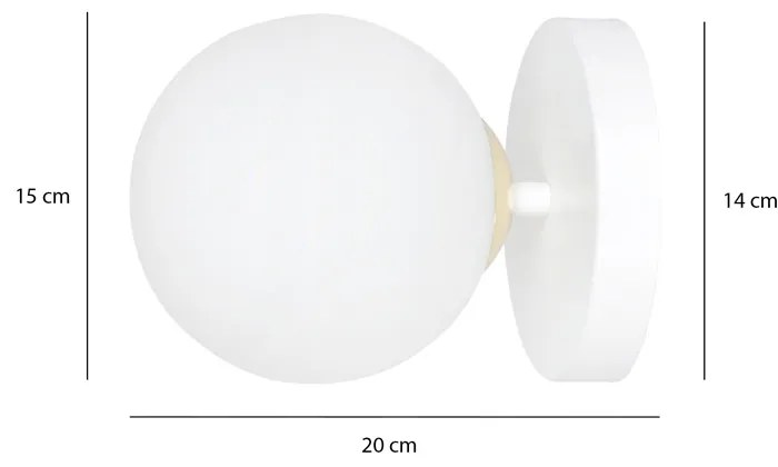 Aplica Floki K1 White-Gold 1023/K1 Emibig Lighting, Modern, E14, Polonia