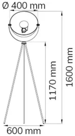 Lampadar MONA 1xE27/40W/230V Wofi 3019.01.10.7000