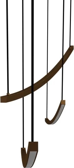 Eglo 902167 - Lampă suspendată LED dimmabilă pe cablu VILLEGGI LED/22W/230V 2700/4000/6500K, auriu