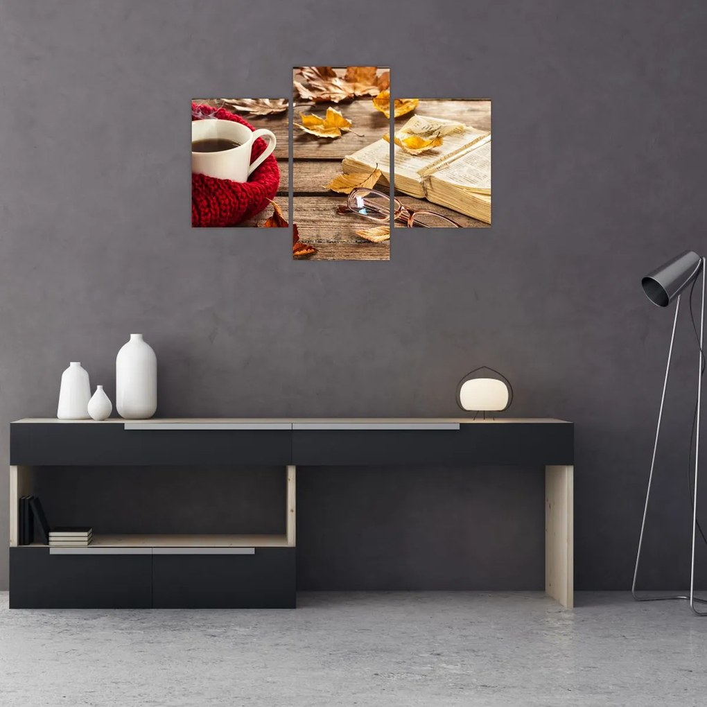 Tablou - Ceainărie de toamnă (90x60 cm)