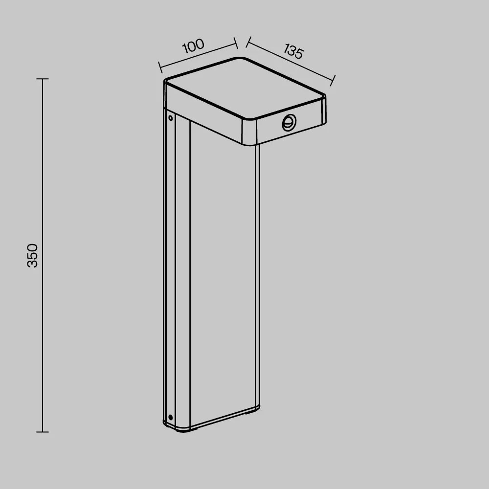 Stalp, Lampa solara cu senzor de miscare IP65 Nordis
