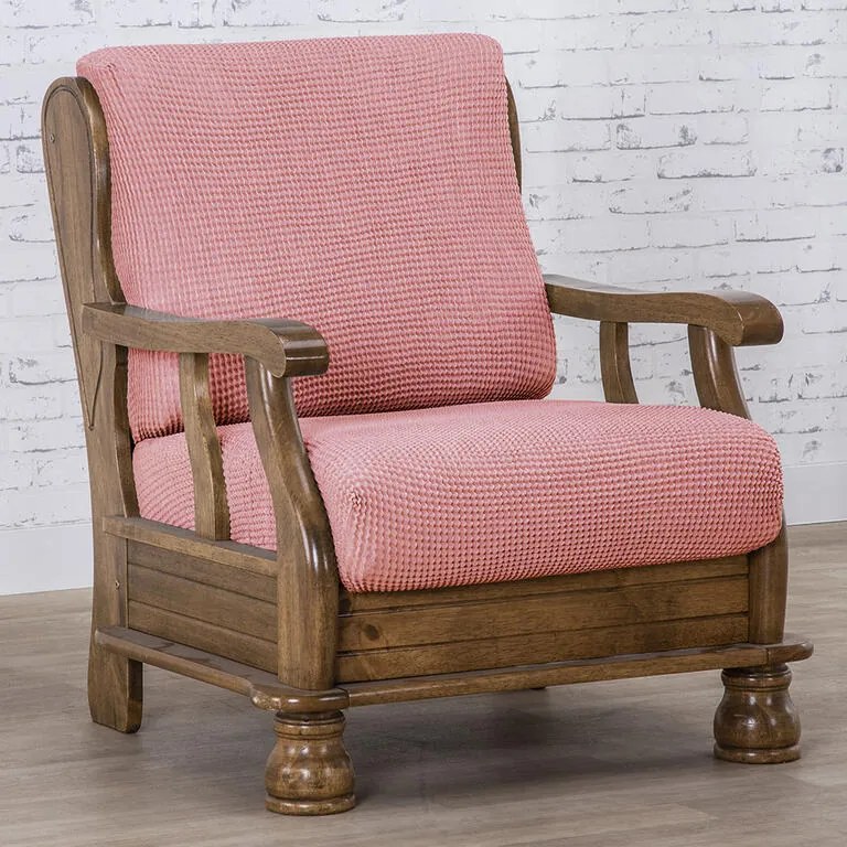 Huse care se întind foarte bine NIAGARA coral taburet (40 - 60 cm)