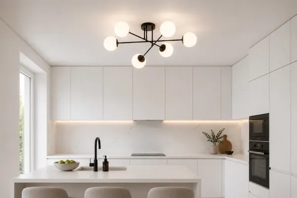 Brilagi - Lustru aplicat MILO 6xE27/60W/230V negru