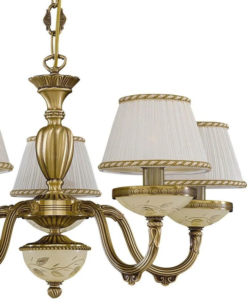 Candelabru din alama 5 brate design italian 6422