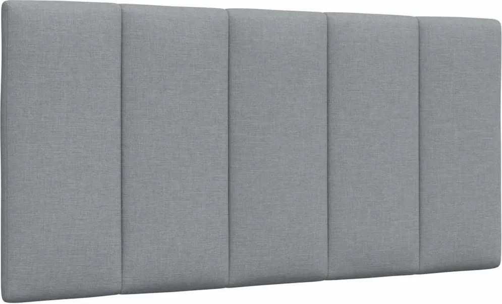 vidaXL Pernă tăblie de pat, Hanko, gri deschis, 100 cm, material textil