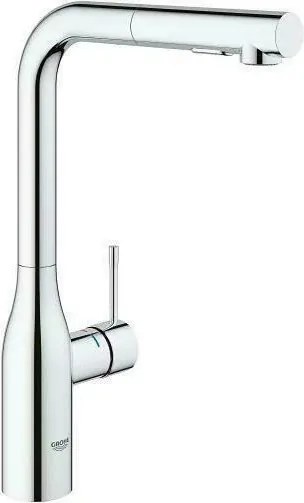 Baterie bucatarie cu dus extractabil Grohe Essence inalta crom lucios