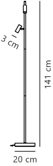 Lampadar LED dimabil Nordlux OMARI 2xLED/3,2W/230V alb