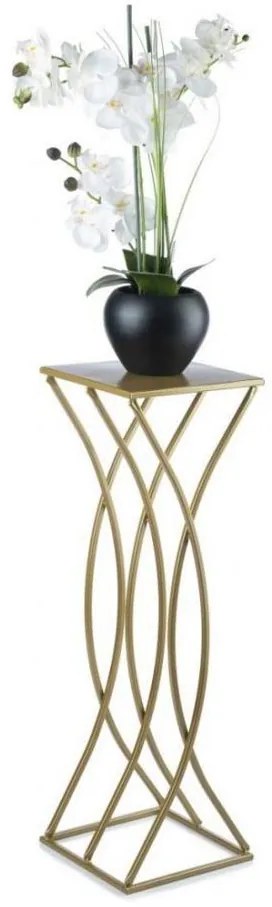 Suport pentru flori 75x23 cm, culoare aurie