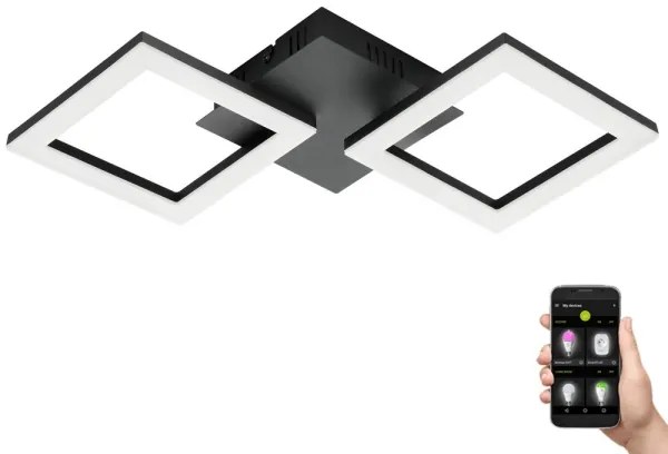 Plafonieră LED dimabilă pentru baie Eglo 31773 PARANDAY-Z LED/15,5W/230V negru