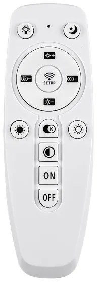 Rabalux 72305 - Lustru LED reglabil suspendat pe cablu ISAURE LED/80W/230V 3000-6500K + telecomandă