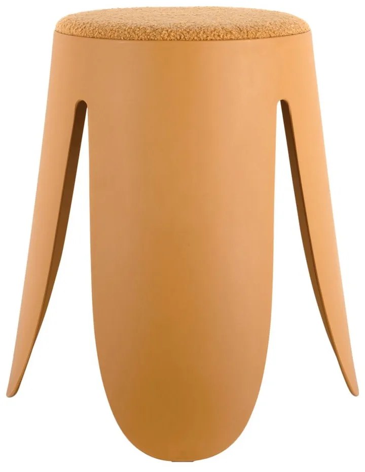 Scaun galben ocru din plastic Savor – Leitmotiv