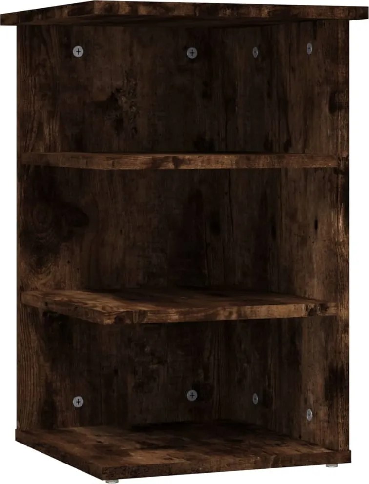 vidaXL Dulap lateral, stejar fumuriu, 35x35x55 cm, lemn prelucrat