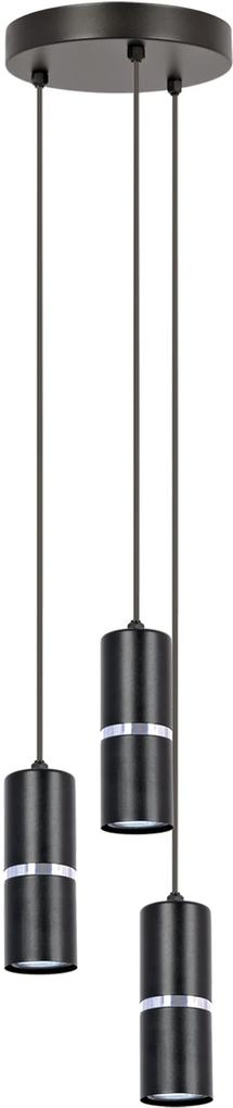 Kaja Vesta lampă suspendată 3x10 W negru K-5247