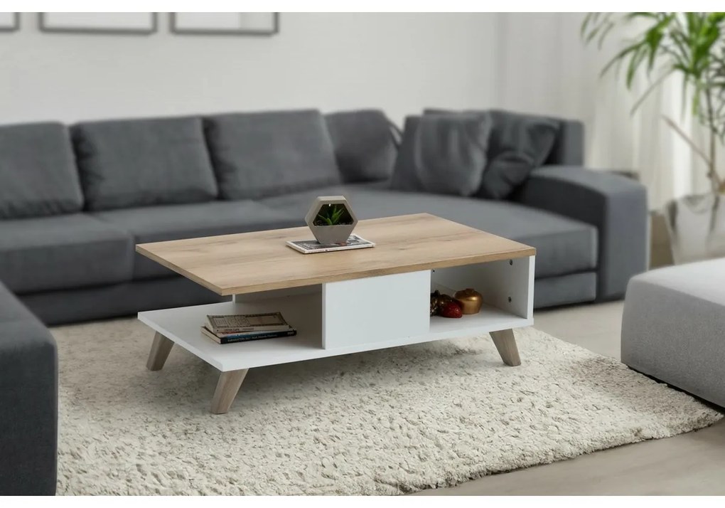Măsuță de conferință Sumer White and Oak