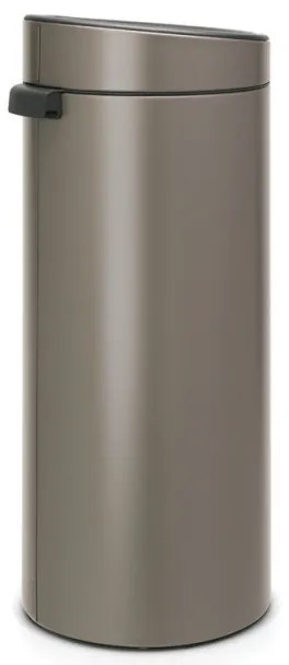Brabantia Touch Bin New 650007, 30 L, închidere silențioasă și lină, gri