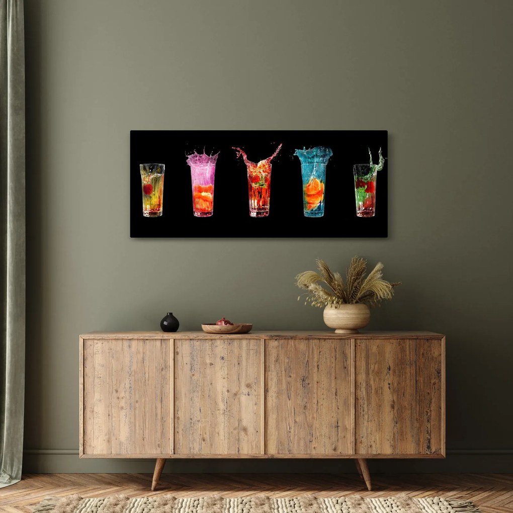 Tablou cu băuturi (120x50 cm)