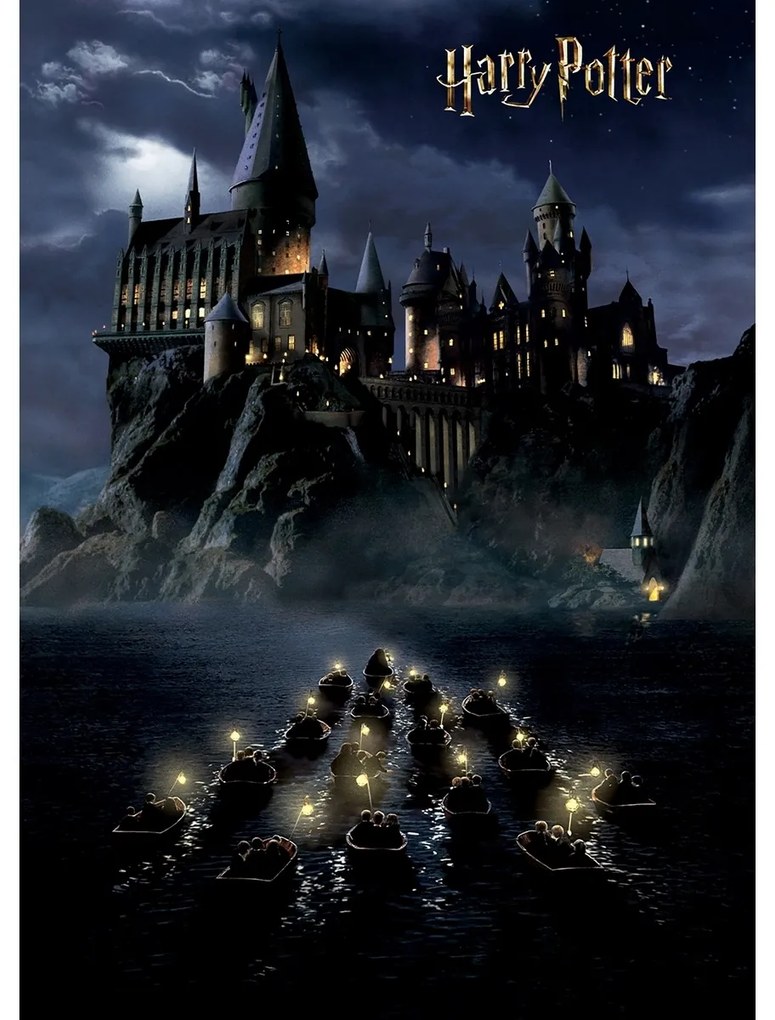 Fototapetă pentru copii Harry Potter HogwartsNight 182 x 252 cm, 4 părți