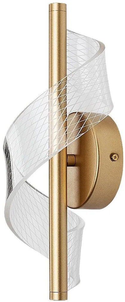 Aplica de perete LED din metal auriu Zofrael