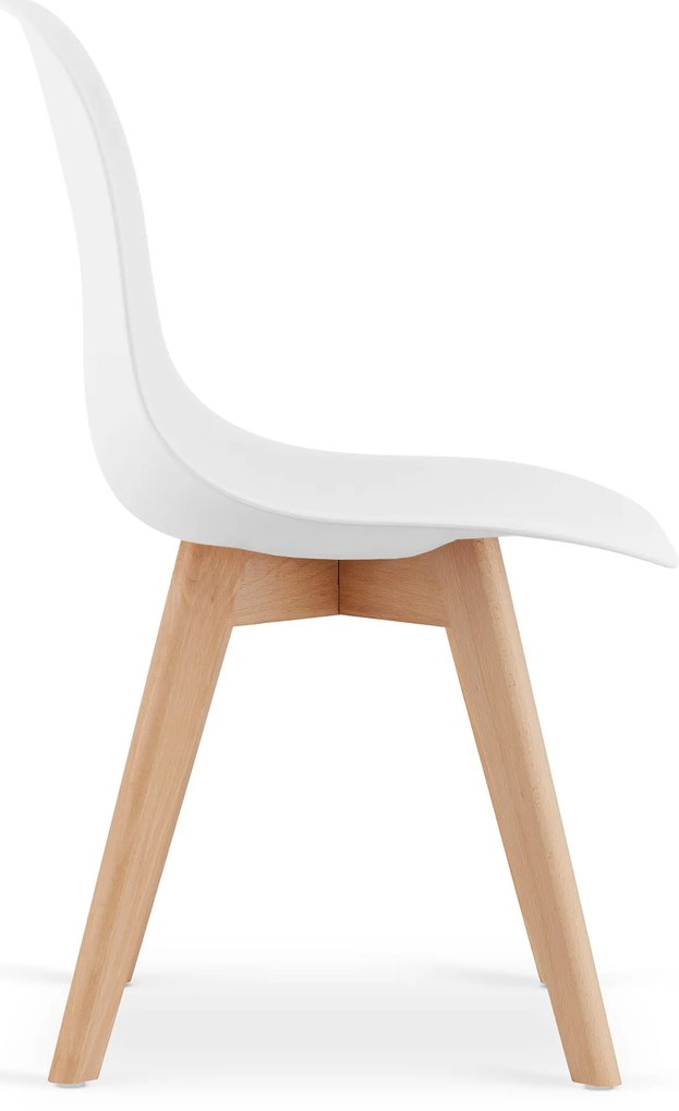 Set 4 bucati scaune de sufragerie KITO albe