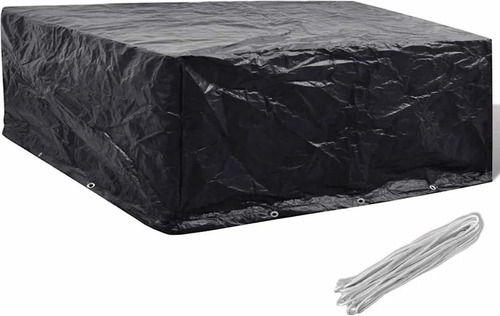 vidaXL Husă mobilier grădină, 10 ocheți, 260x260x90 cm