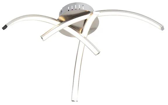 Plafoniera design oțel cu 3 lumini, inclusiv LED - Faleri