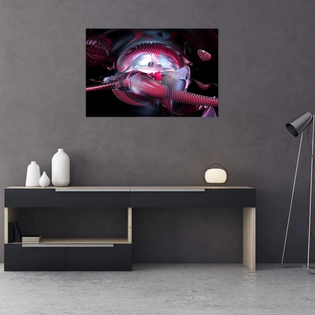 Tablou - Abstracție, viermi spațiali (90x60 cm)