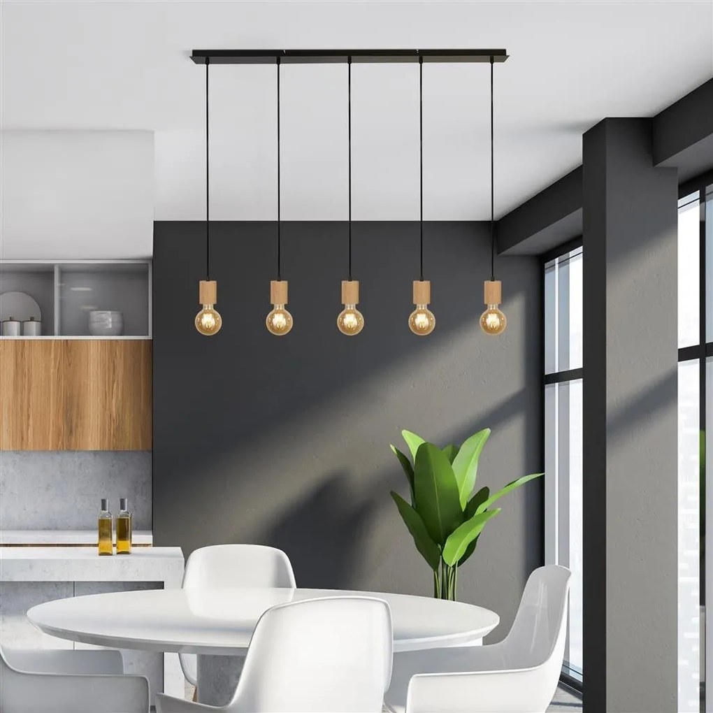 Lustra cu 5 pendule design minimalist Spinny