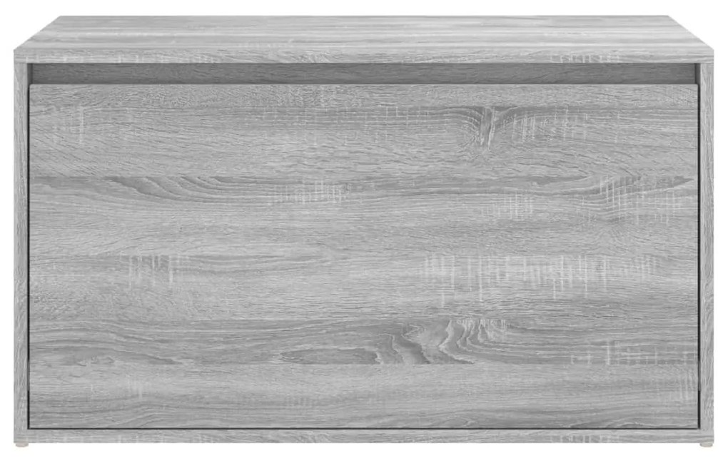 Banca de hol, gri sonoma, 80x40x45 cm, lemn prelucrat sonoma gri