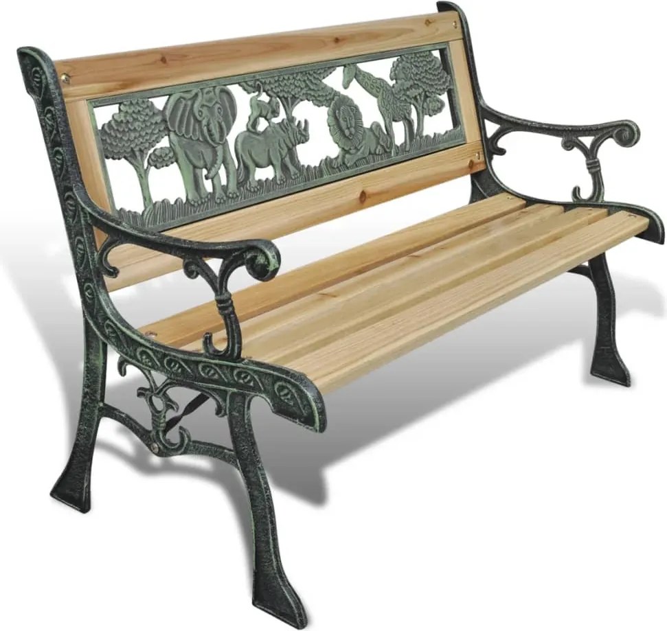 vidaXL Bancă de grădină pentru copii, 84 cm, lemn