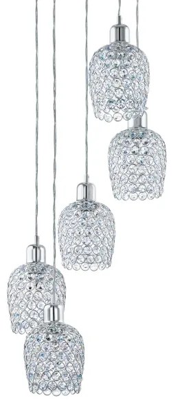 Eglo 94898 - Lustra de cristal BONARES 1 5xE27/60W/230V