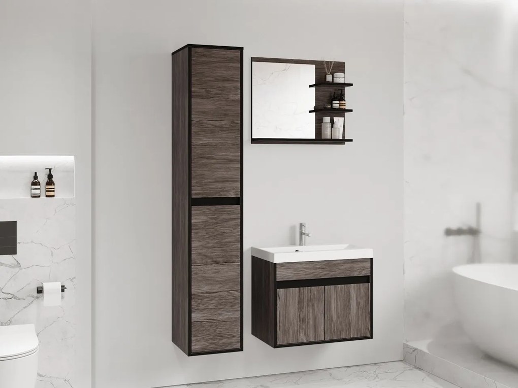 Mobilier baie Garmana (bodega + Negru grafit) . 1103929