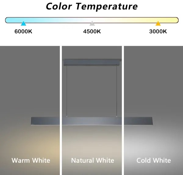 Lustră LED dimabilă pe cablu Brilagi SLIMLINE LED/40W/230V 3000-6000K antracit + telecomandă