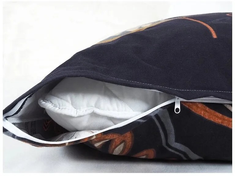 B.E.S. Petrovice Lenjerie de pat din flanelă Nočnílistí, 140 x 200 cm, 70 x 90 cm