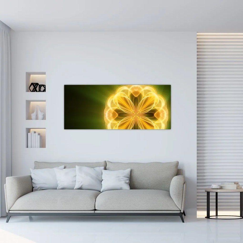 Tablou cu floare galbenă (120x50 cm)