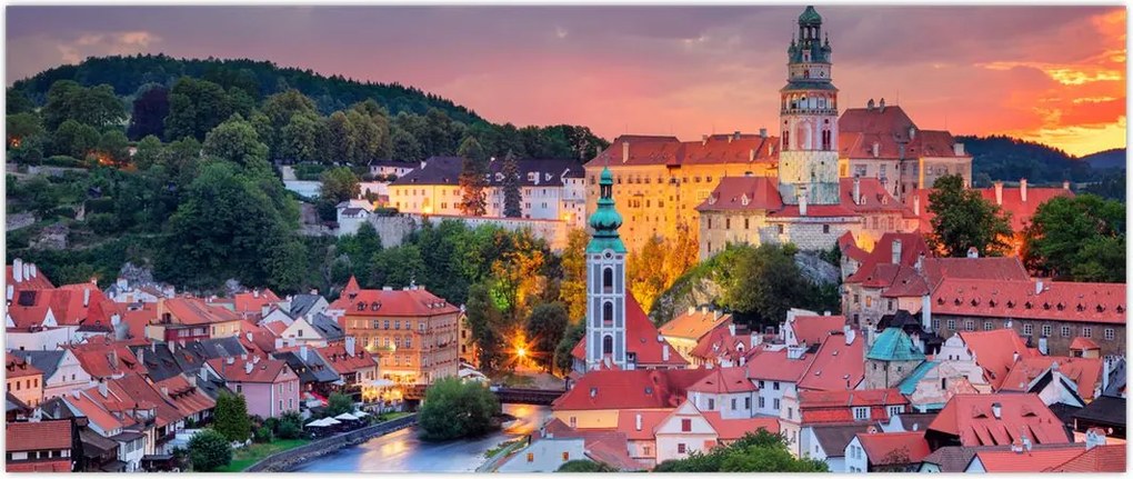 Tablou - Český Krumlov (120x50 cm)
